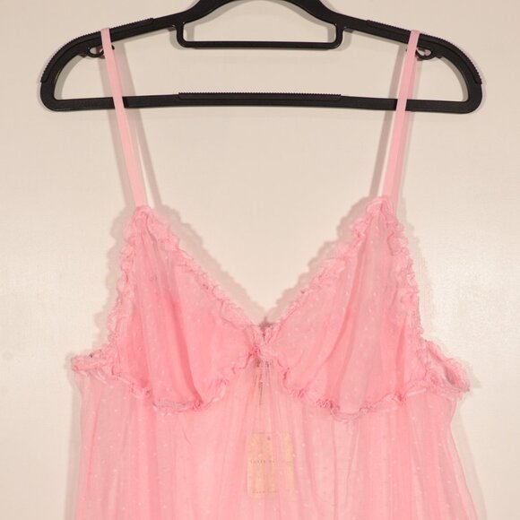 NWT Free People Heart to Heart Mini Slip in Pink Size Large - Picture 4 of 14
